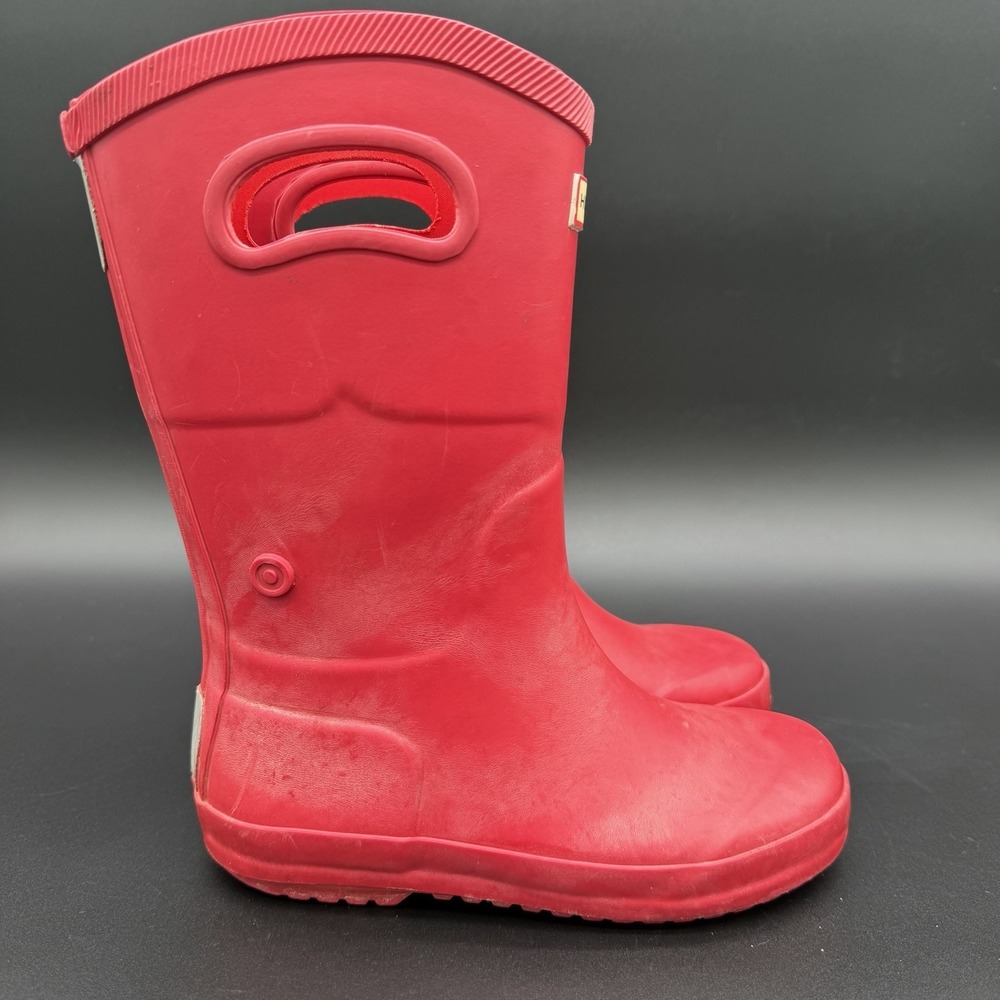 Hunter for Target Rain Boots Boys Girls Sz 13 Red Pull On Tall‎ Waterproof